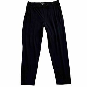 EILEEN FISHER PULL ON BLACK PANTS W/ POCKETS SIZE MEDIUM STAPLE CAPSULE WARDROBE